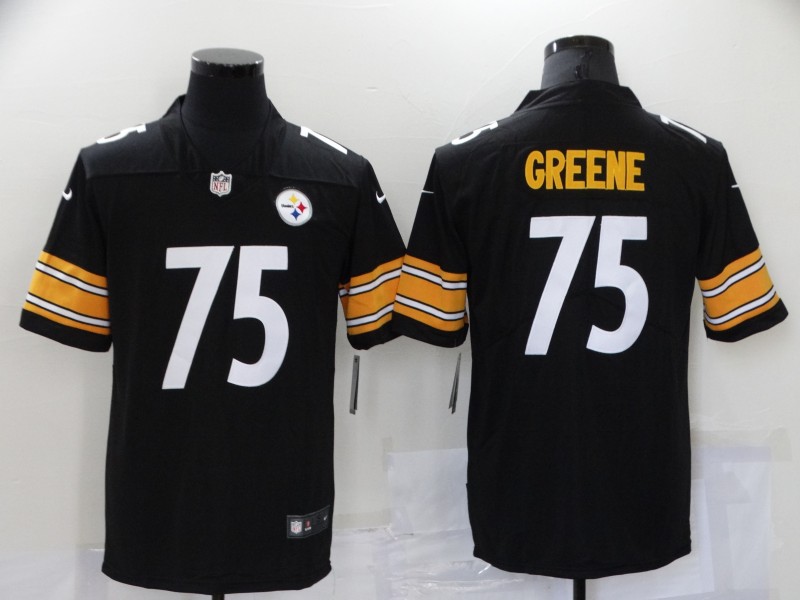 Men Pittsburgh Steelers #75 Greene Black Nike Vapor Untouchable Limited 2021 NFL Jerseys->chicago white sox->MLB Jersey